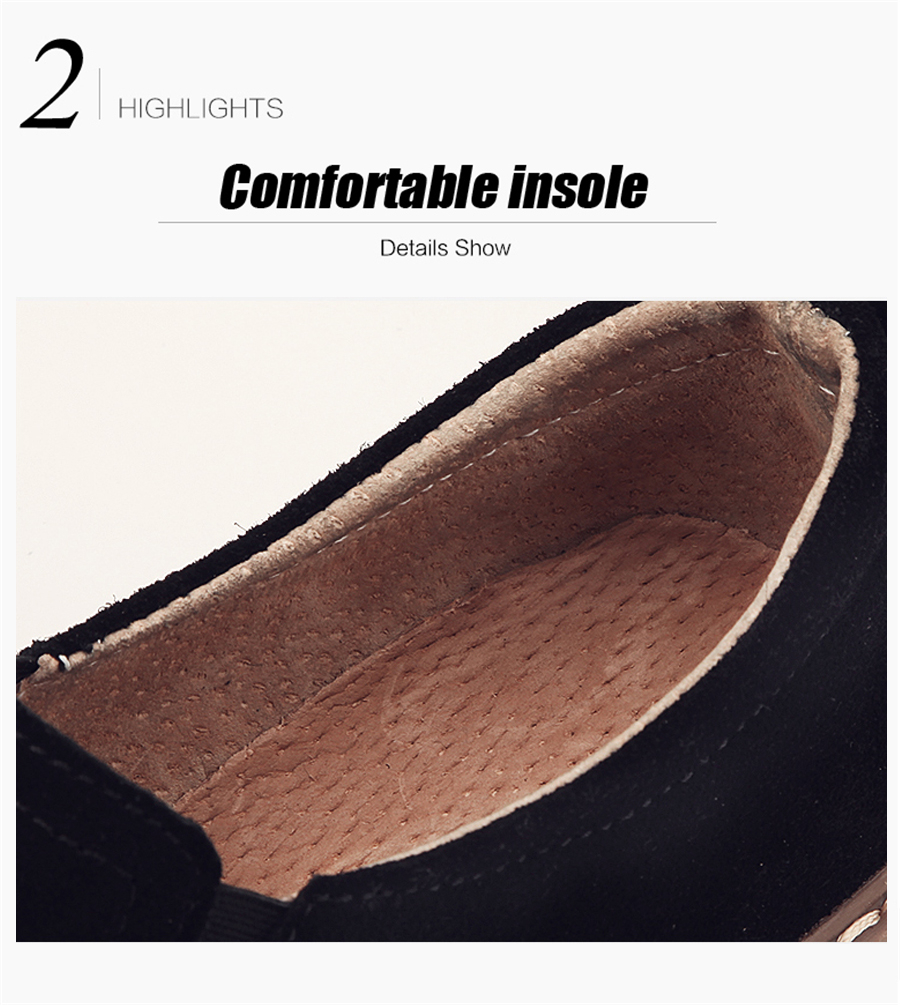 STS BRAND 2019 New Spring Women Flats Sneakers Suede Leather Round Toe Shoes Casual Shoes Women Slip On Flat Loafers Fazz Oxford (14)