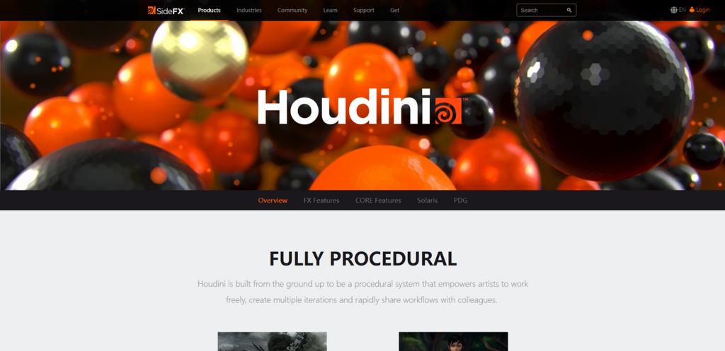 Houdini界面