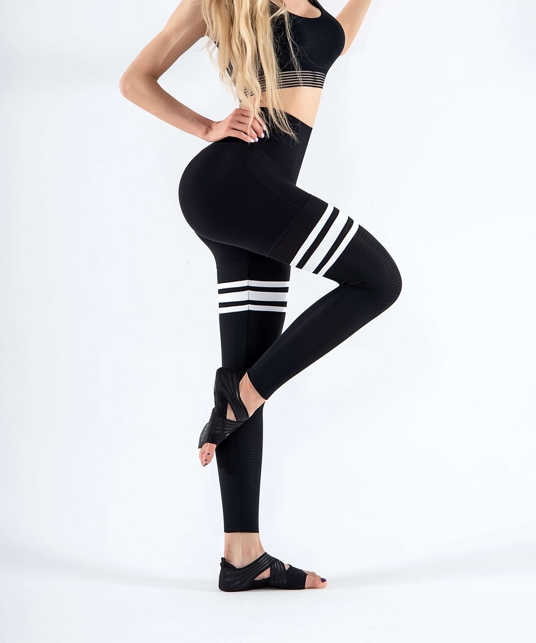 high waist thigh-highs solid-1-gym