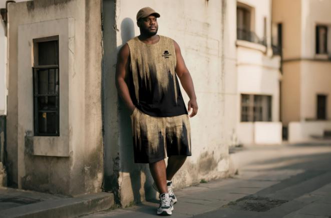 big and tall casual short sets for men