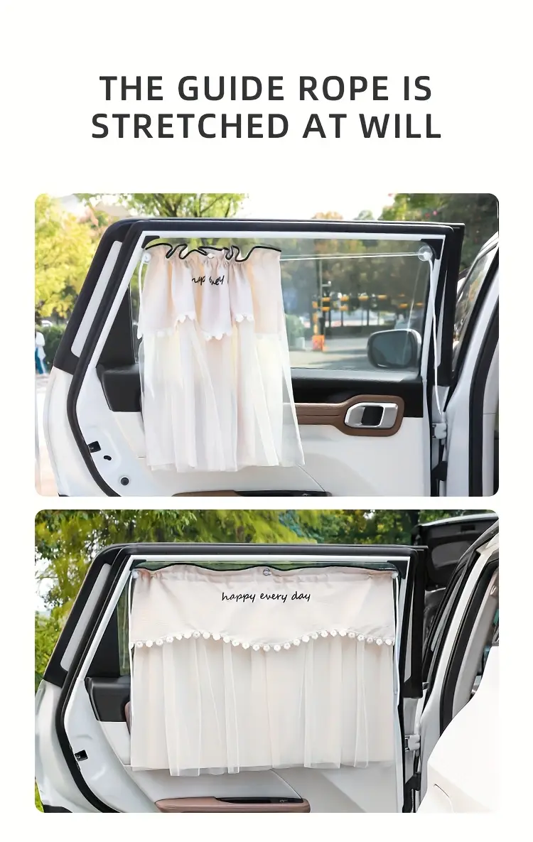 1pc car curtain car sunscreen sunshade blackout   car privacy curtain universal for womens car accessories details 2