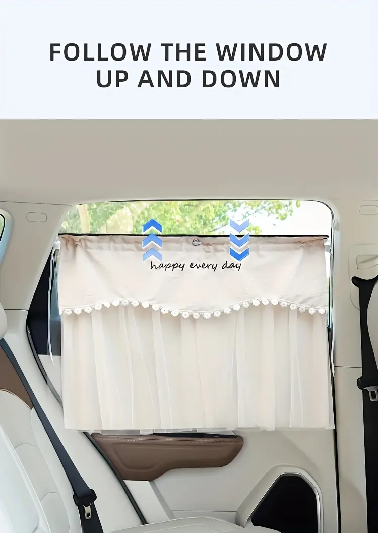 1pc car curtain car sunscreen sunshade blackout   car privacy curtain universal for womens car accessories details 3