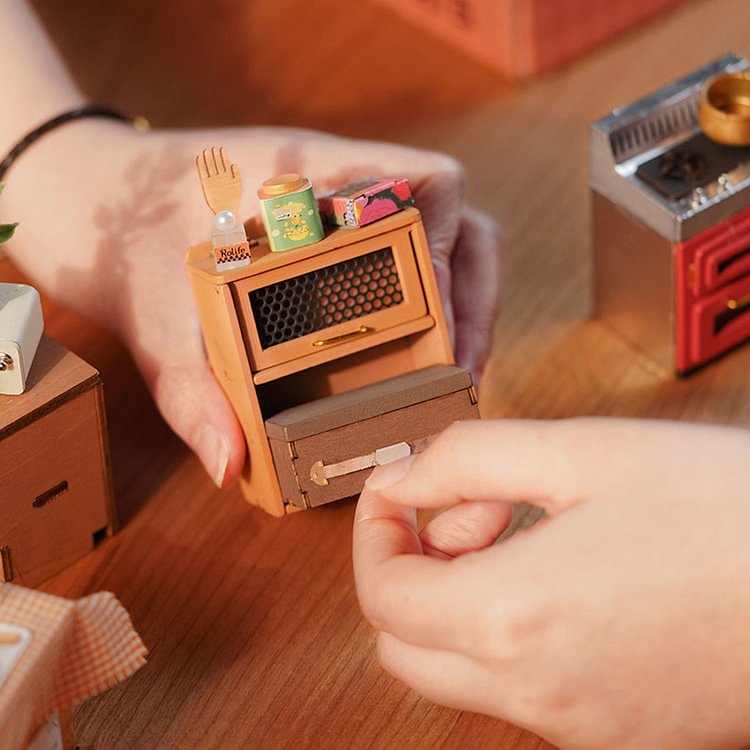Rolife Cozy Kitchen DIY Miniature House Kit DG159 | Robotime Online