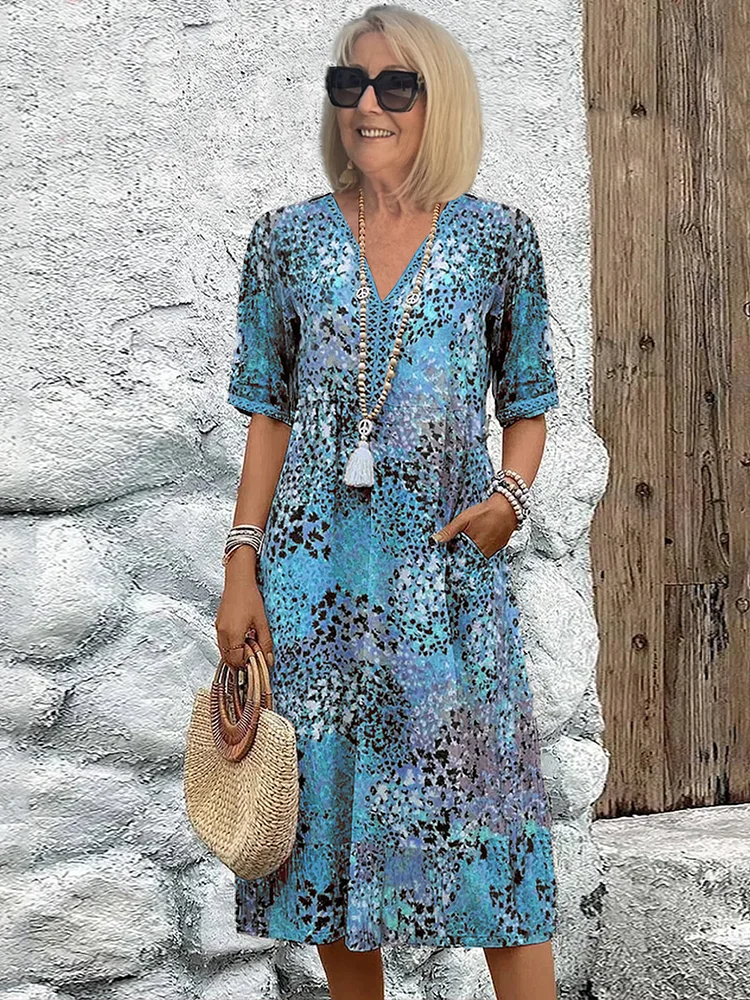 Bright midi dress