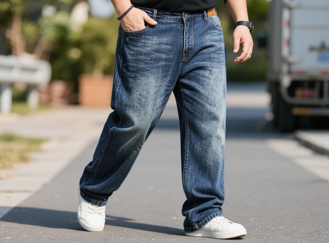 A casual jeans for big men