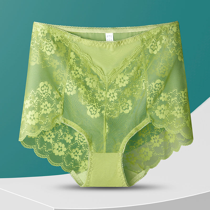 Sexy hollow lace high waist panties