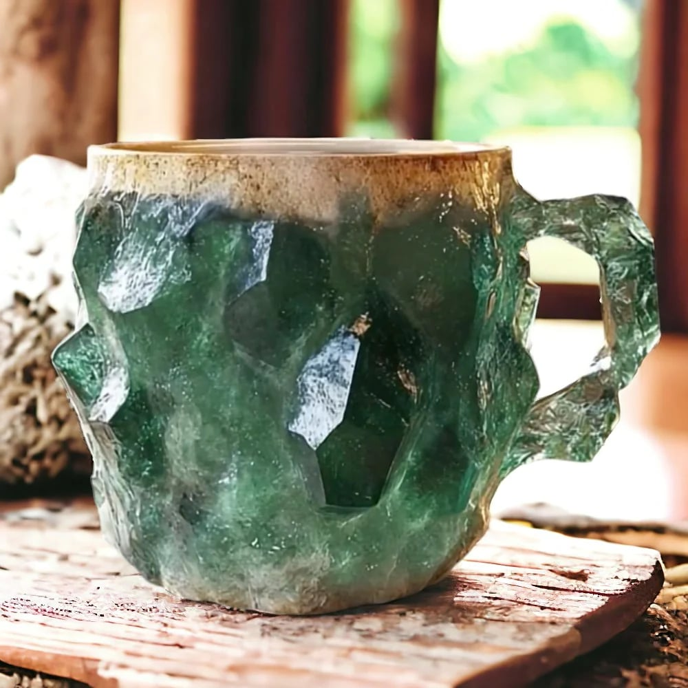 Tegooe Novelty Geode-Style Coffee Mugs Mineral Inspired Design