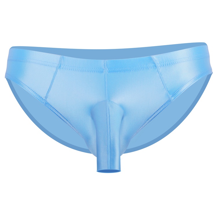 New Men's Briefs Sexy Luxury Hip-hugging Silky Glossy Shiny Briefs Breathable Trend Quick-drying Underwear