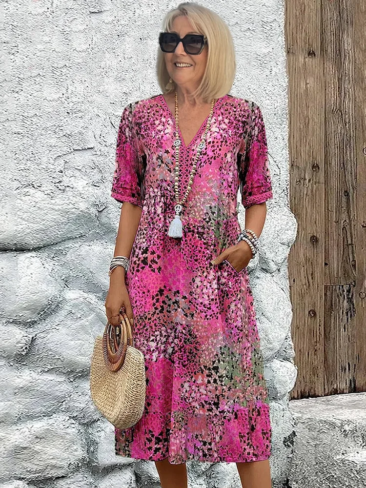 Bright midi dress