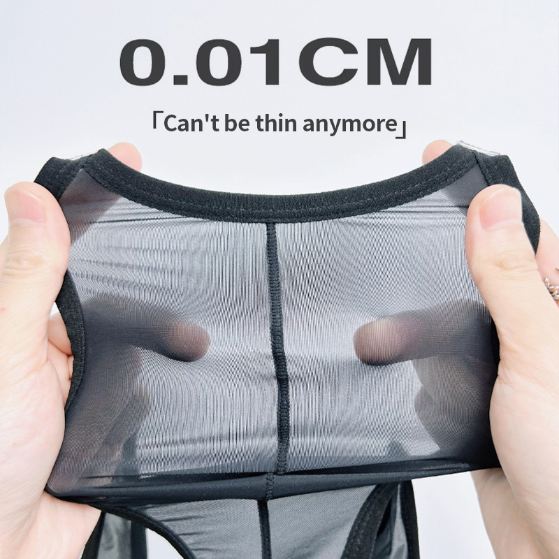 Men's Low Waist Sexy Transparent Ultra-Thin Briefs