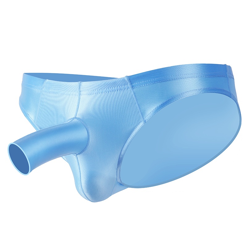 New Men's Briefs Sexy Luxury Hip-hugging Silky Glossy Shiny Briefs Breathable Trend Quick-drying Underwear