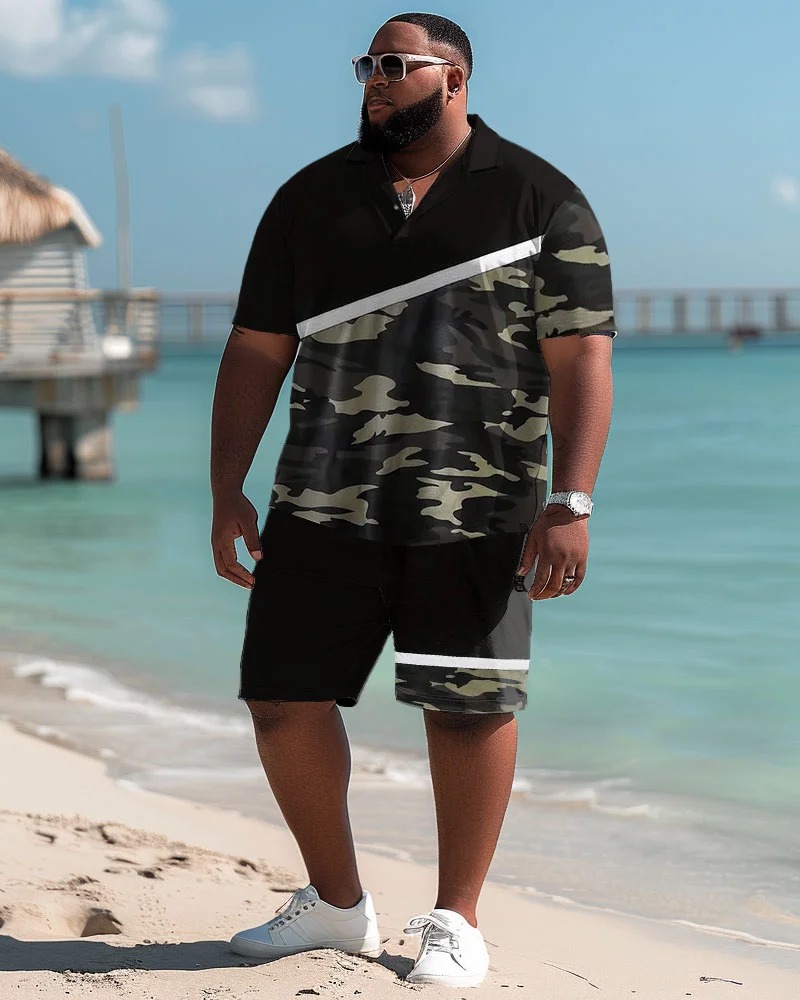 plus-size Polo short sets
