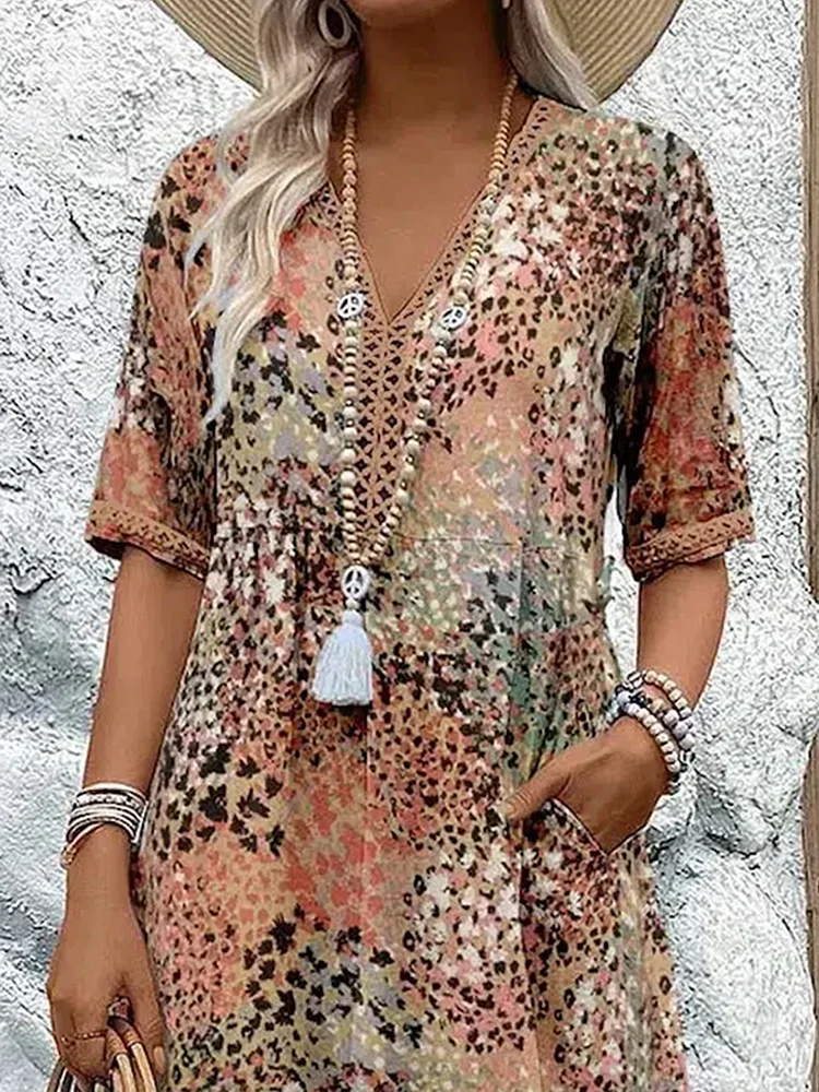 Bright midi dress