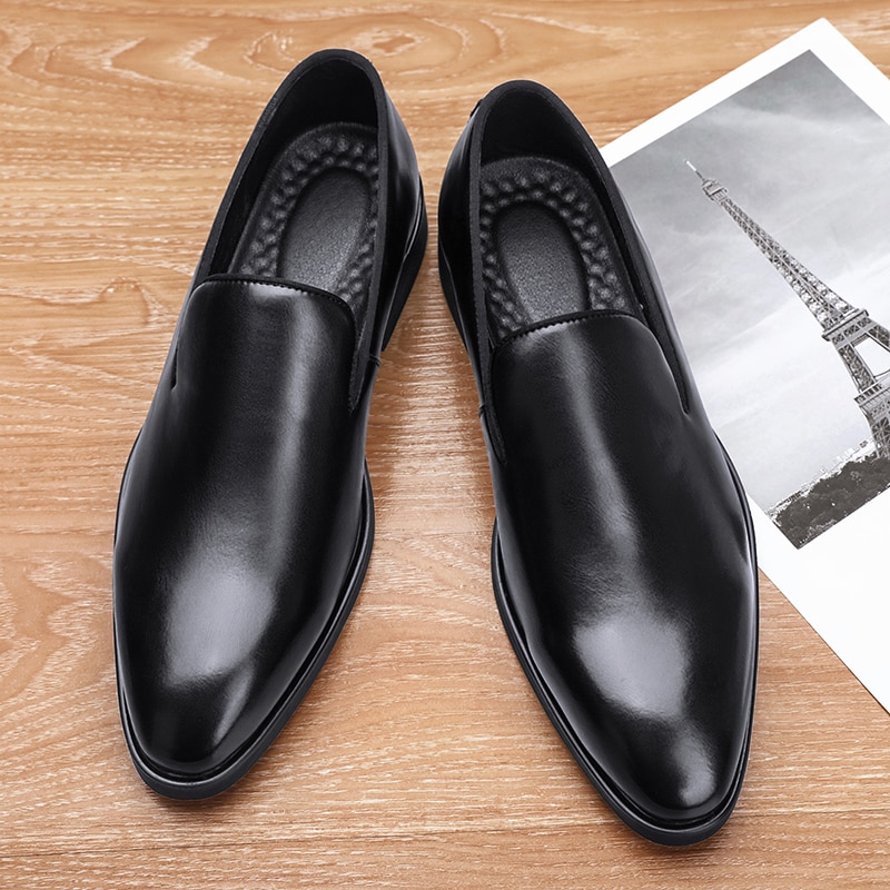 Tegooe The Rossi - Red Bottom Classic Leather Loafers for Men