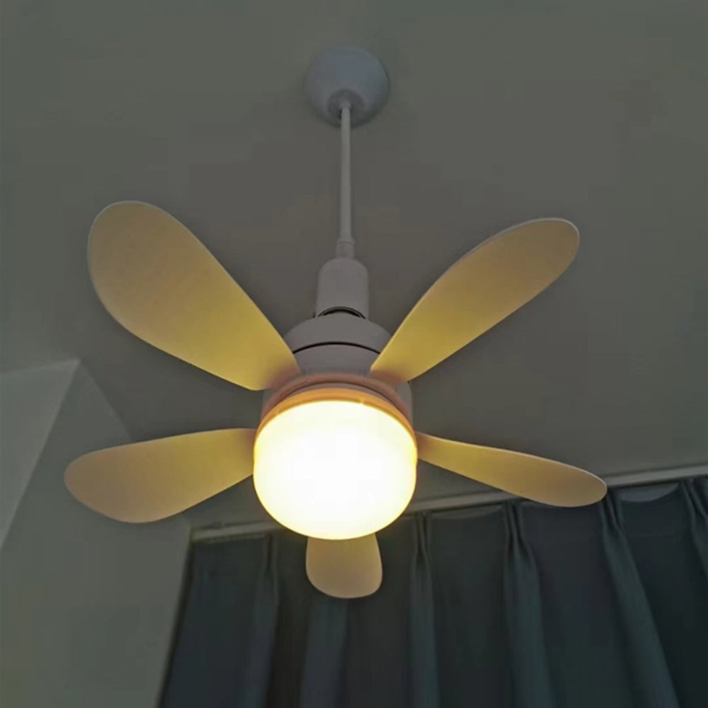 2-in-1 LED Ceiling Fan Light with Remote Control, E27E26/B22 Base
