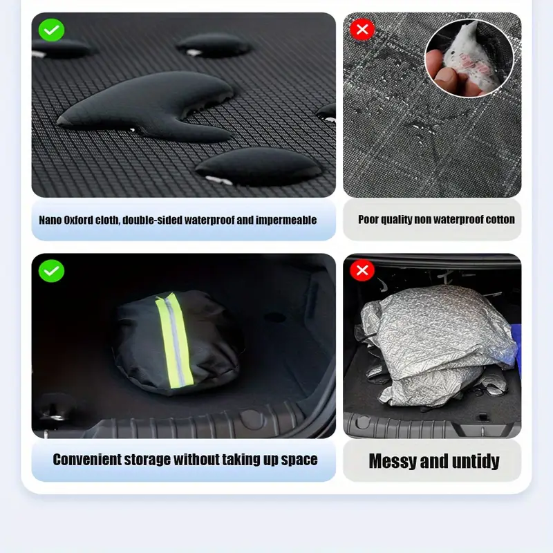 extra large thickened car sunshade snow cover front windshield protection for winter weather details 3