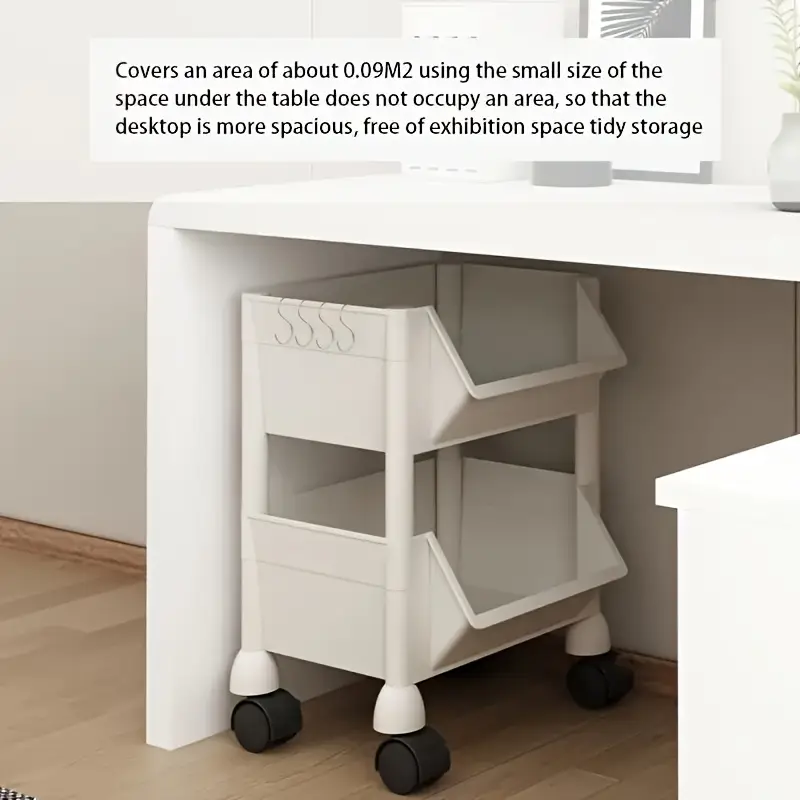 1pc 5 layer spa storage shelf non electric wheel based mobile shelf for   storage racks in living room bedroom   office garage space utility shelves details 6