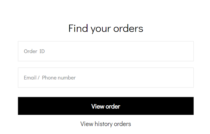 How to track order