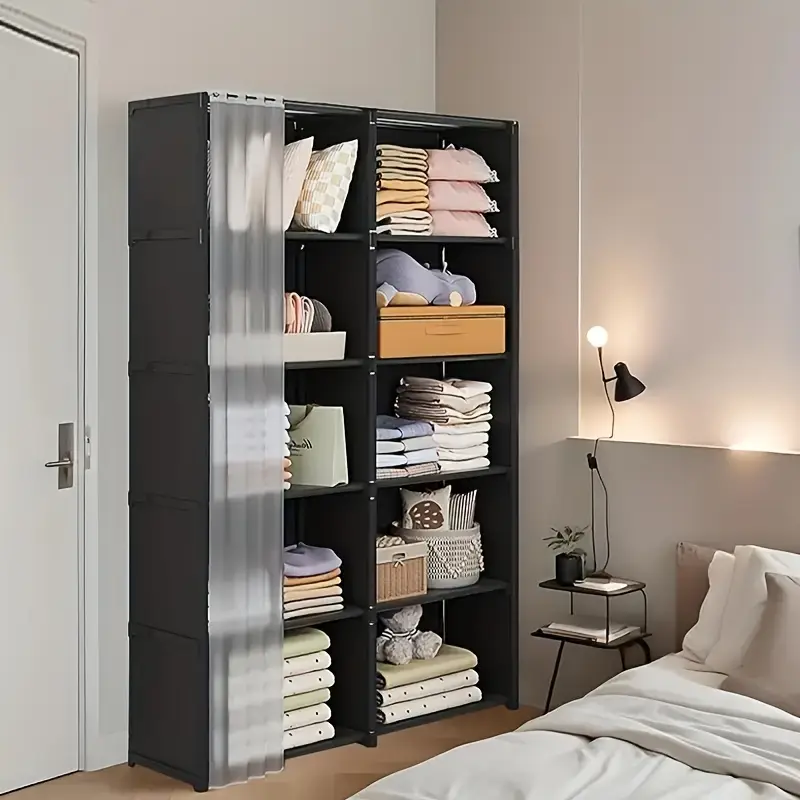6 tier multi purpose storage shelf easy to assemble 15 75 inch   storage bin dust proof miscellaneous item bookshelf suitable for offices classrooms living rooms bedrooms and dormitories organization and storage christmas gift details 2