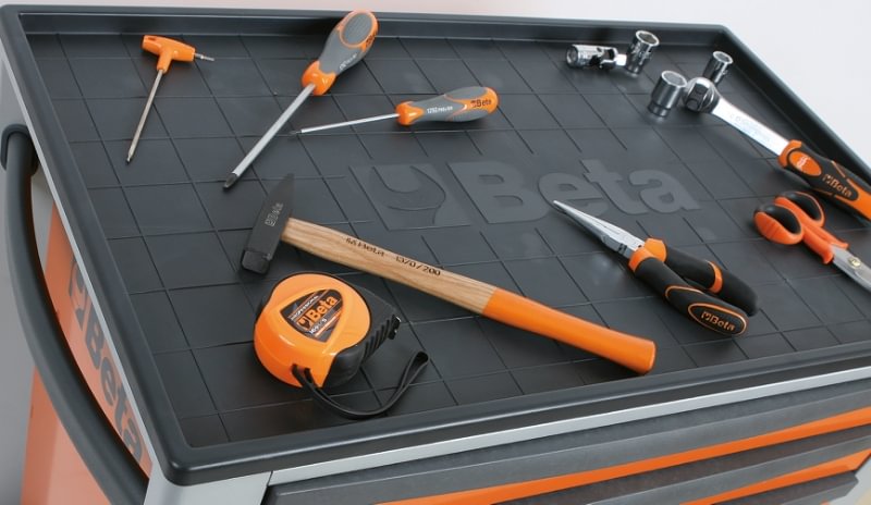 Beta Tools C24S/8-O Armario de herramientas móvil con cabina rodante 8 cajones Naranja | 024002081
