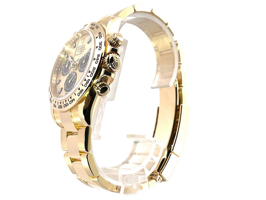Rolex Cosmograph Daytona 18 kt Gelbgold Ref. 116508 Champagner Zifferblatt  mit schwarzen Totalisatoren | Uhren2000