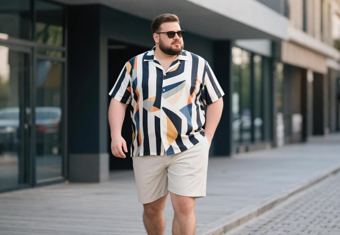 big and tall matching short sets