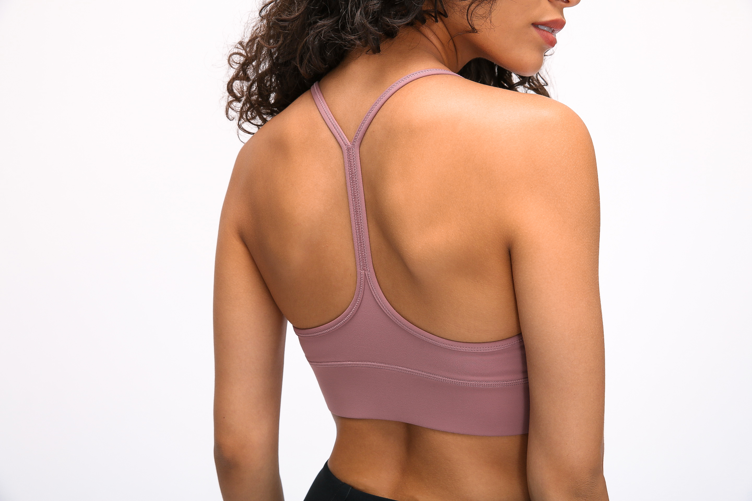 Women's vest sports bra pink