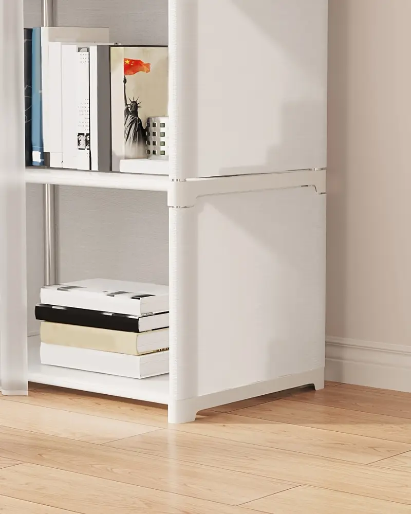 6 tier multi purpose storage shelf easy to assemble 15 75 inch   storage bin dust proof miscellaneous item bookshelf suitable for offices classrooms living rooms bedrooms and dormitories organization and storage christmas gift details 1
