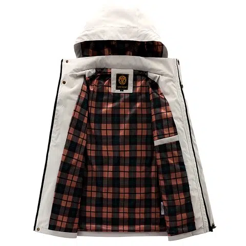 new mens fashion casual windbreaker jacket spring outdoor sports jacket details 2