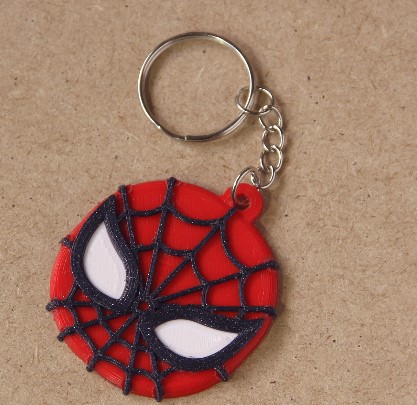  Keychain Multicolor Spider-Man