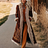 Women's Vintage Ethnic Style Printed Fur Patchwork Suede Long Afghan Coat