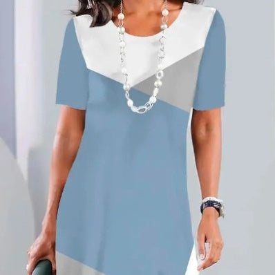 Printed Pleated Dress