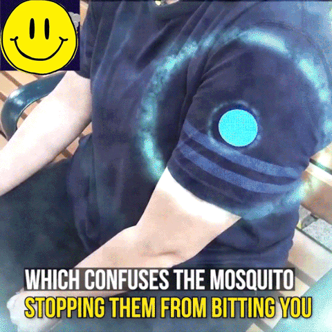Smiley Face Mosquito Sticker