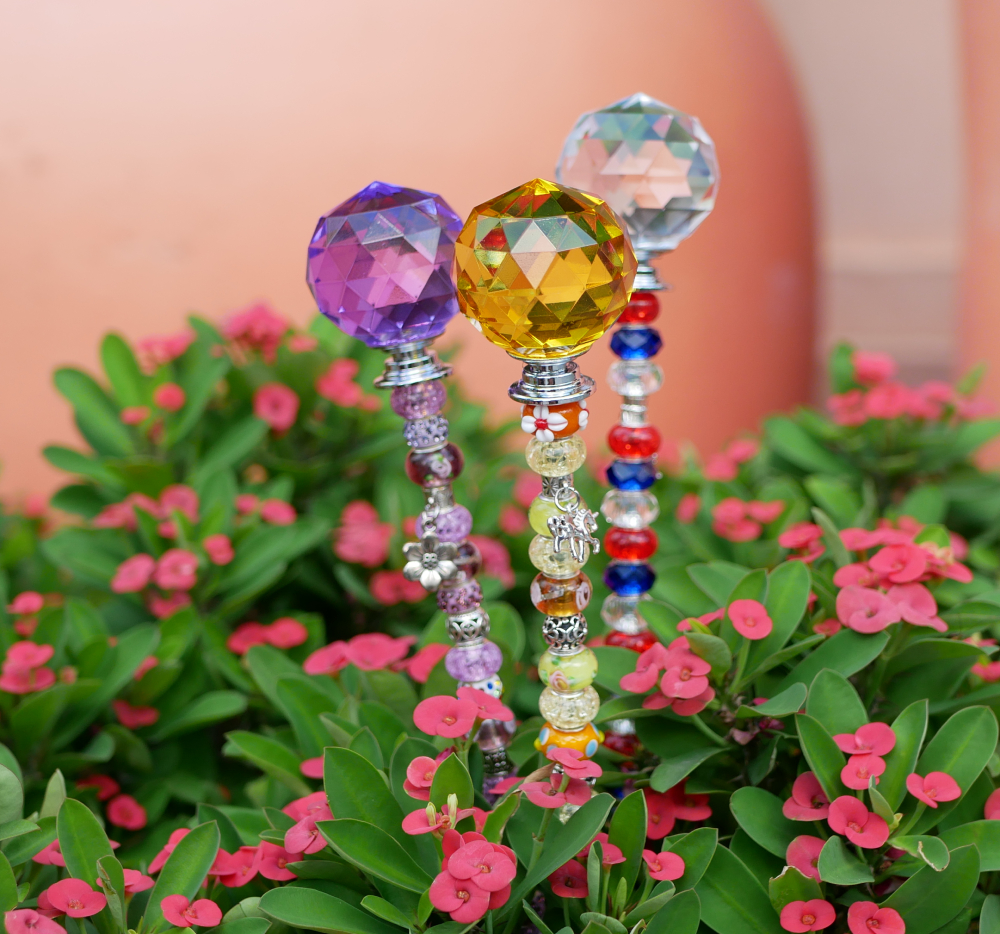 How To Make Beaded Fairy Garden Stakes