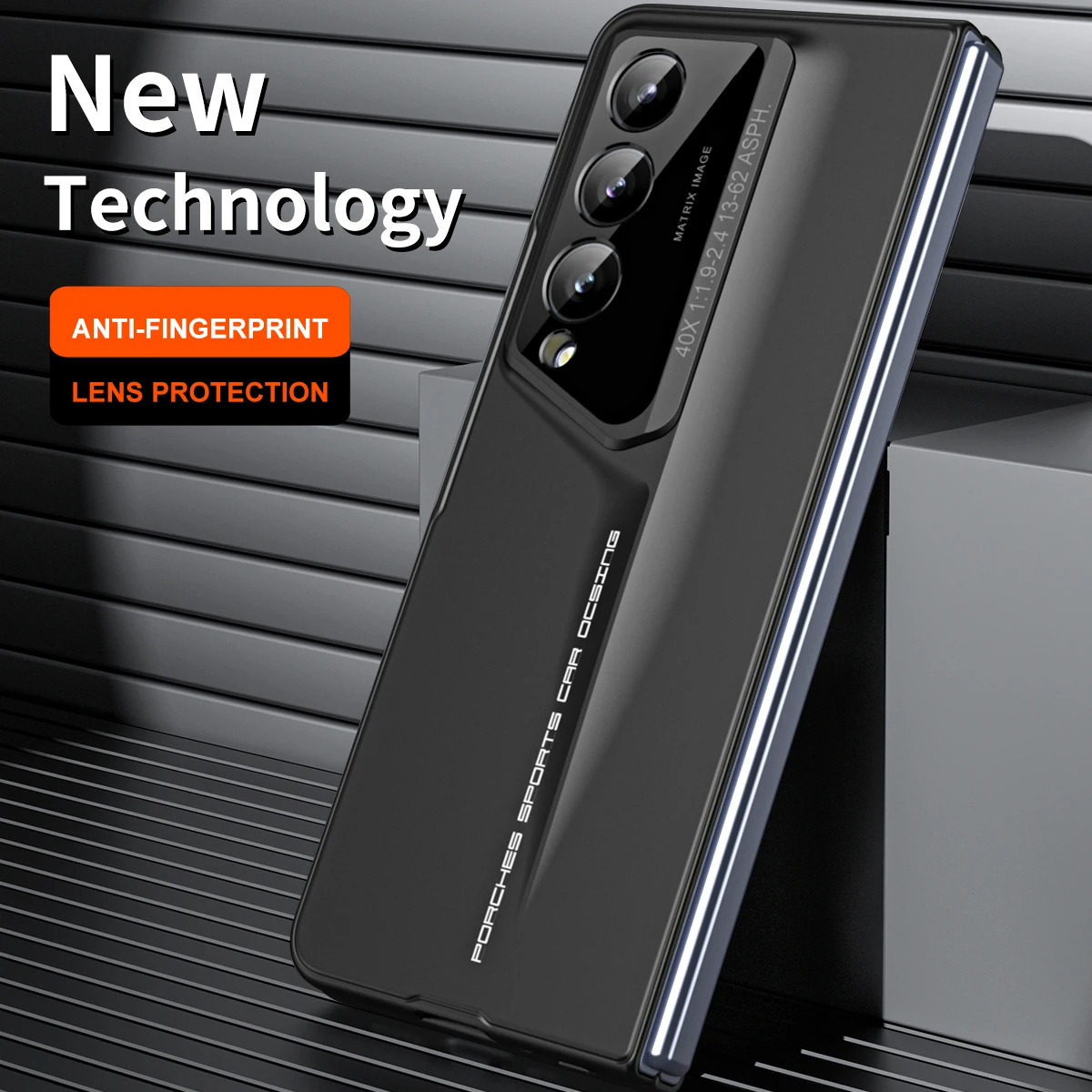 Anti-Shock Full Tempered Glass Cover Case