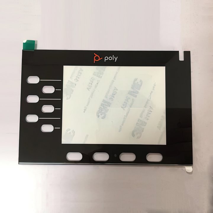 Ploycom VVX 350 clear plate with sticker backside