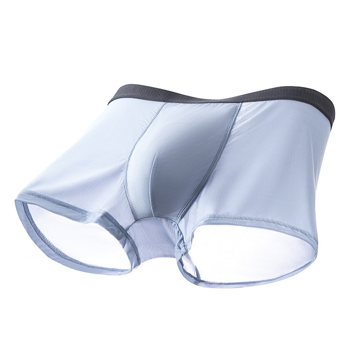 Men's Ice Silk Seamless Comfortable Breathable Boxer Briefs
