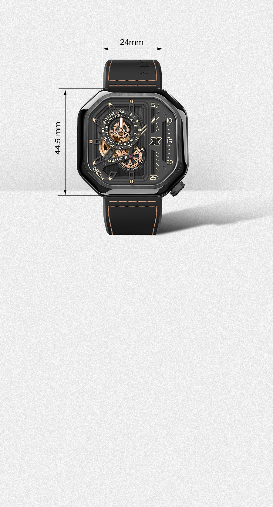 Full transparent sapphire flying tourbillon（Mobile 4）
