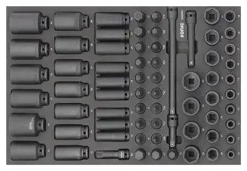 Impact socket set 1/2