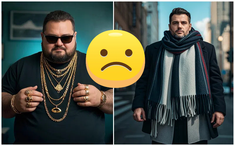 accessories in big men's fashion