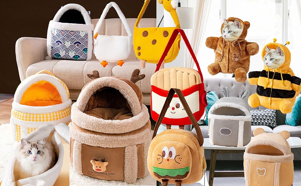 Adjacentmarket Pet Travel Bag Kit for Cat Dog Carrier & Travel