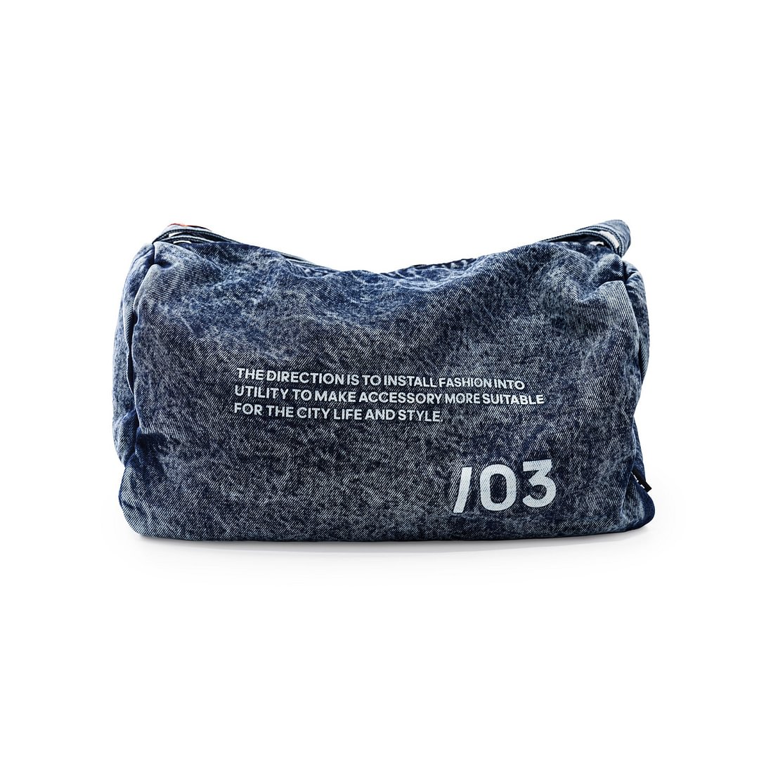 RAWMAD(E) Denim Traveler Duffel BERRY BLUE